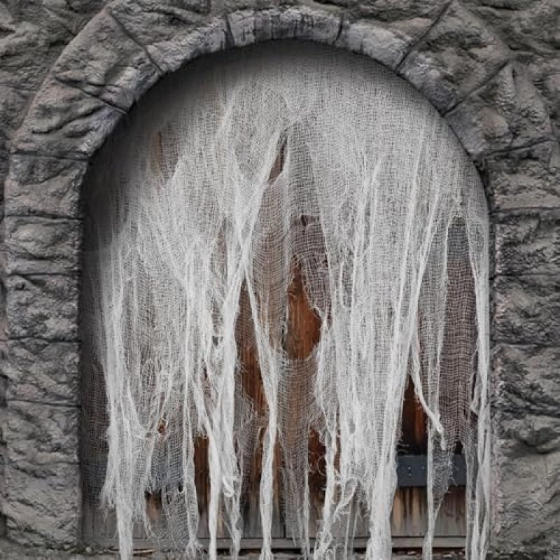 0.76x7.6M Halloween Creepy Cloth, White Large…