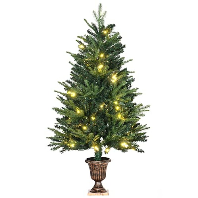 HOMCOM 1.2m Pre-lit Christmas Tree