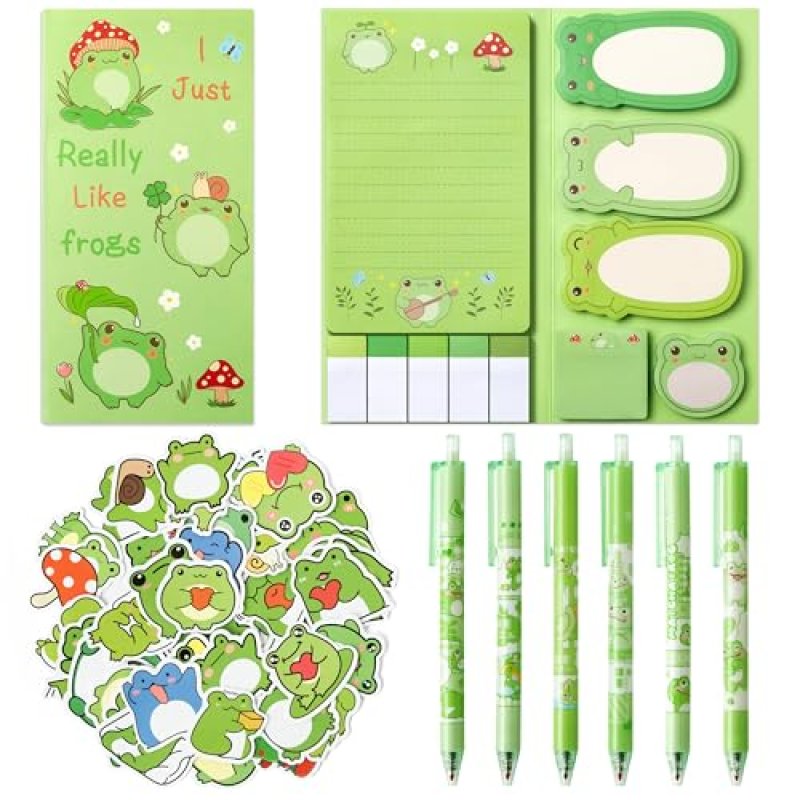 A1DIEE Frog Stationery Set