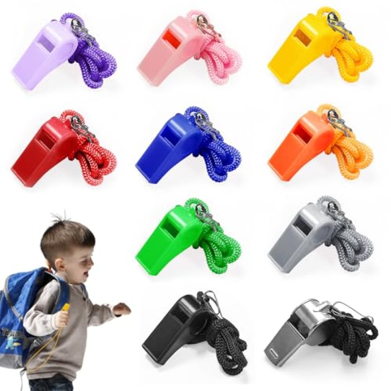 CAIXIANGYU 10 Pack Whistle Set - Referee Whistle…