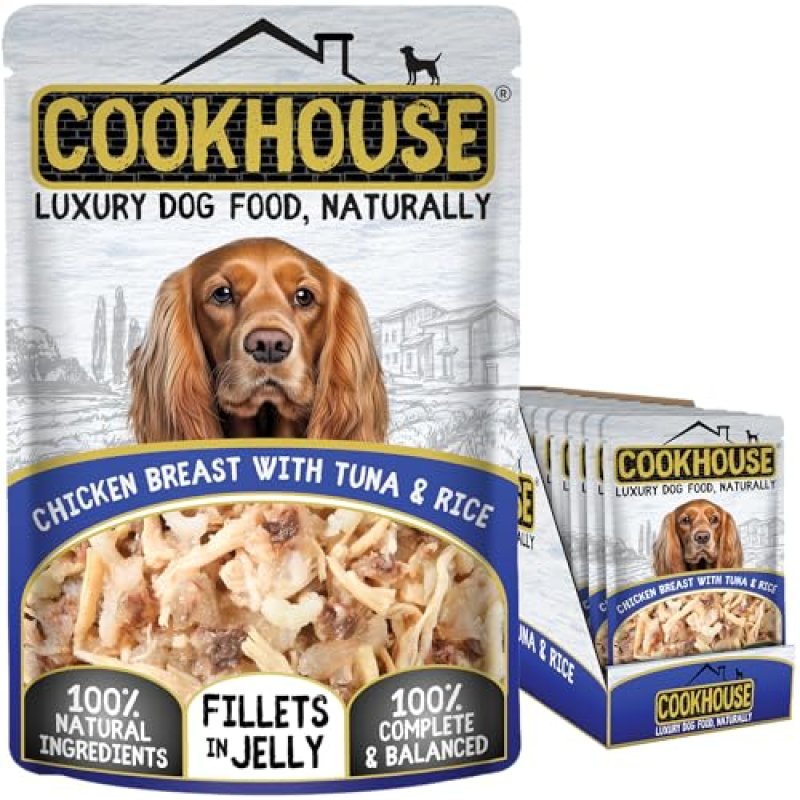 COOKHOUSE 100% Natural & Complete Luxury Wet Dog…