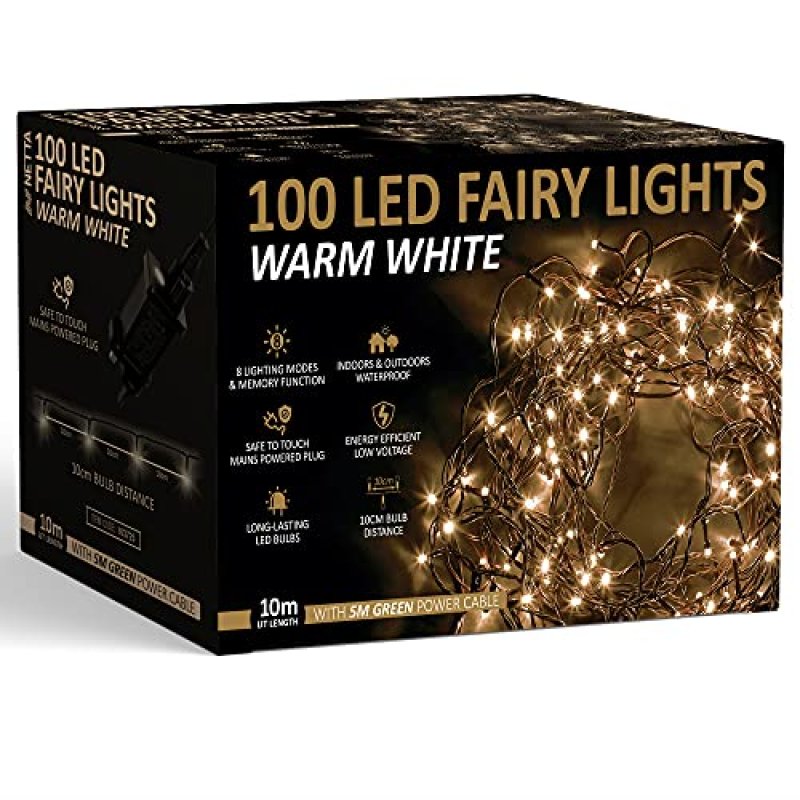 NETTA 100 LED Christmas Fairy Lights
