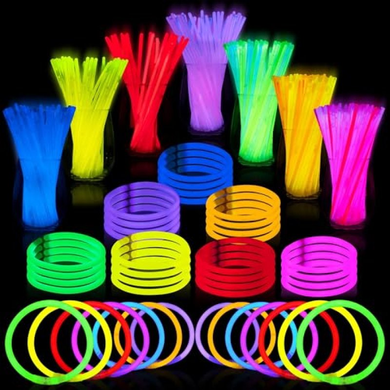 JOYIN 100 pcs Glow Sticks Bulk 8"(20cm),…