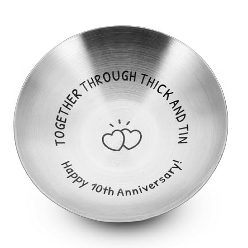 10th Anniversary Tin Gifts for Her Him 10 Year…