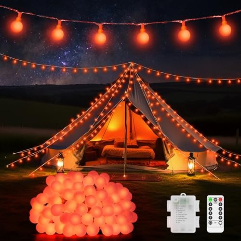 JXLEDAYY 12 M 100 LED Halloween Lights Outdoor…
