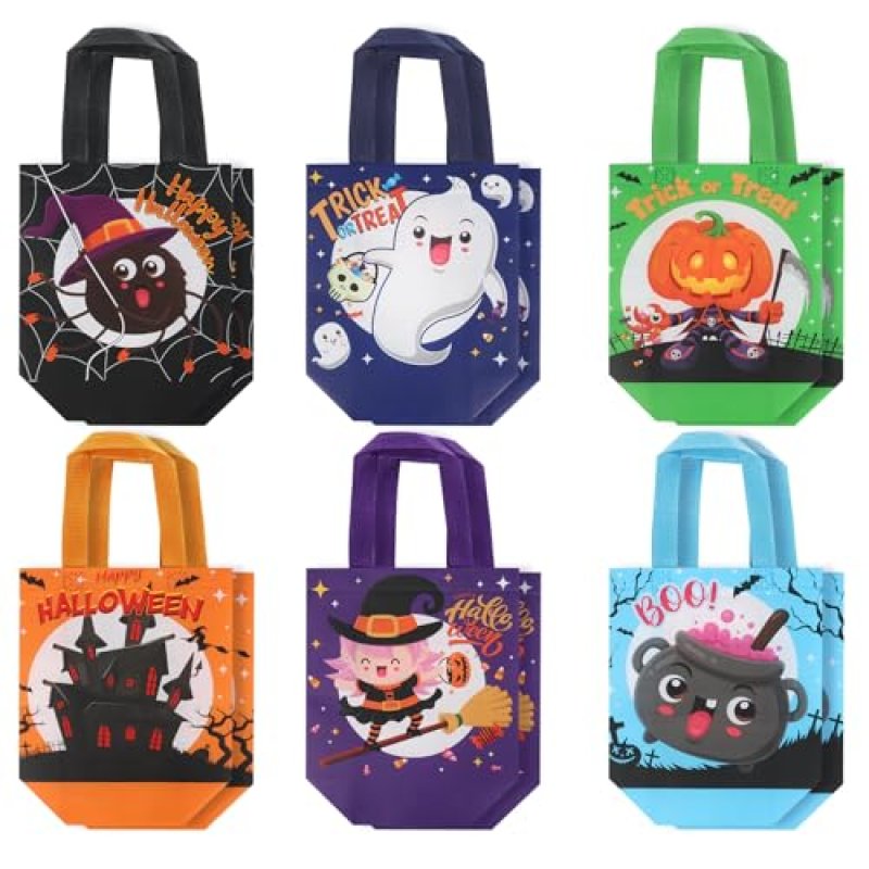 EDWINENE 12 Halloween Treat Bags - Trick or Treat…