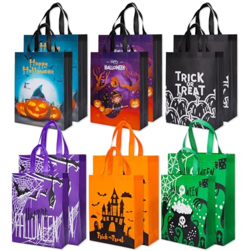 12PCS Large Halloween Trick or Treat Bags, 38×30…