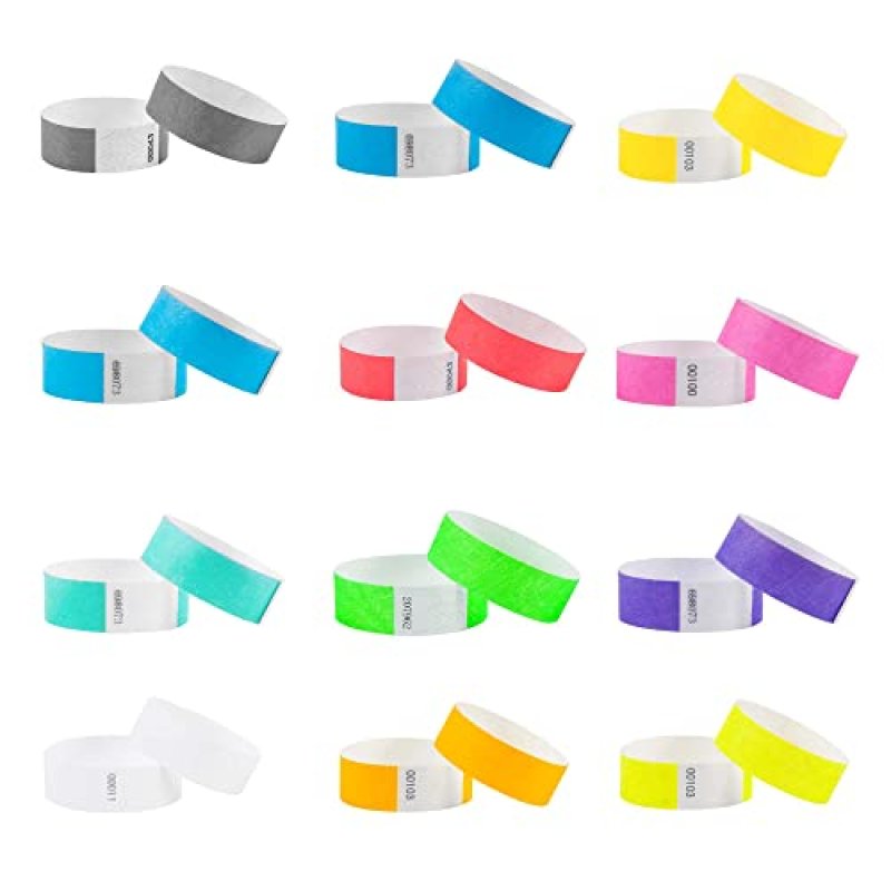 L LIKED 120 Pcs Numbered Wristbands for Events,…