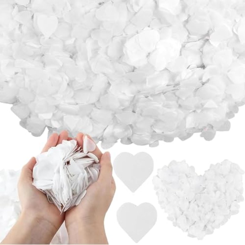 12000 Pcs Biodegradable Confetti, 100g Heart…