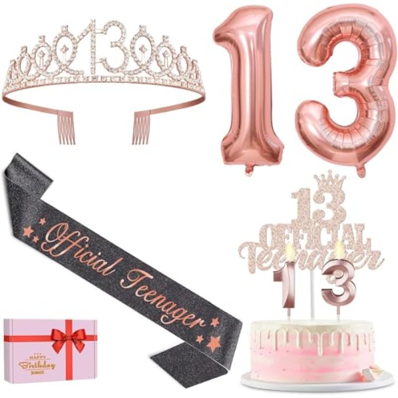 13th Birthday Decorations & Gifts for Girls