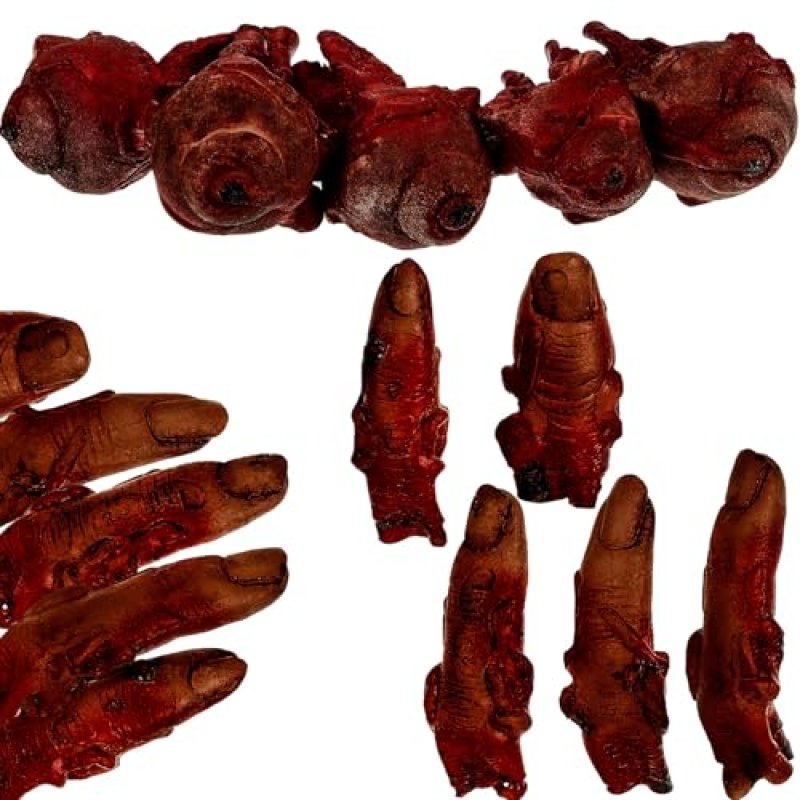 15 Pieces Halloween Broken Fake Body Parts…