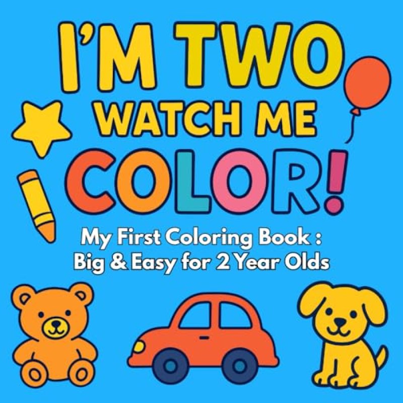 2-Year-Old Colouring Book