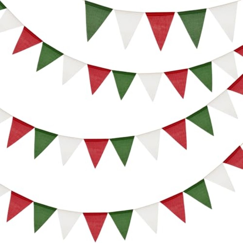 G2PLUS Christmas Burlap Bunting