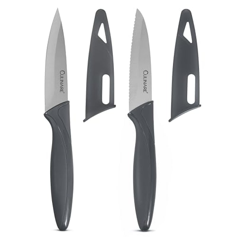 CULINARE 2 Piece Knife Set, Grey, Stainless Steel…