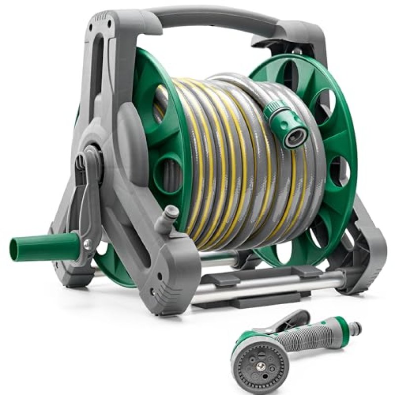 2-in-1 Garden Hose Reel, 25M