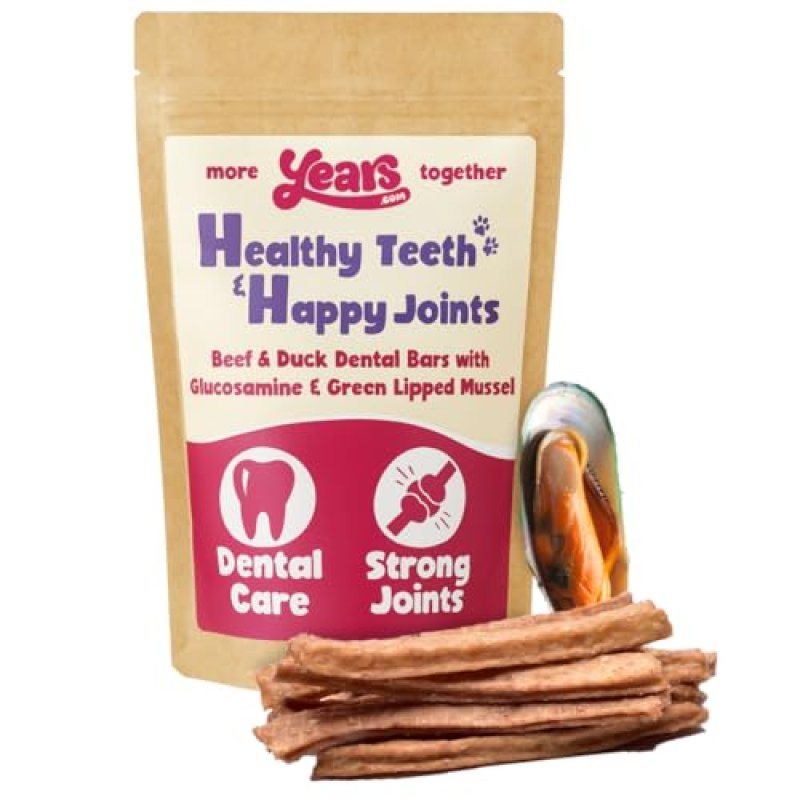 YEARS 2-in-1 Beef & Duck Natural Dog Dental Chews…