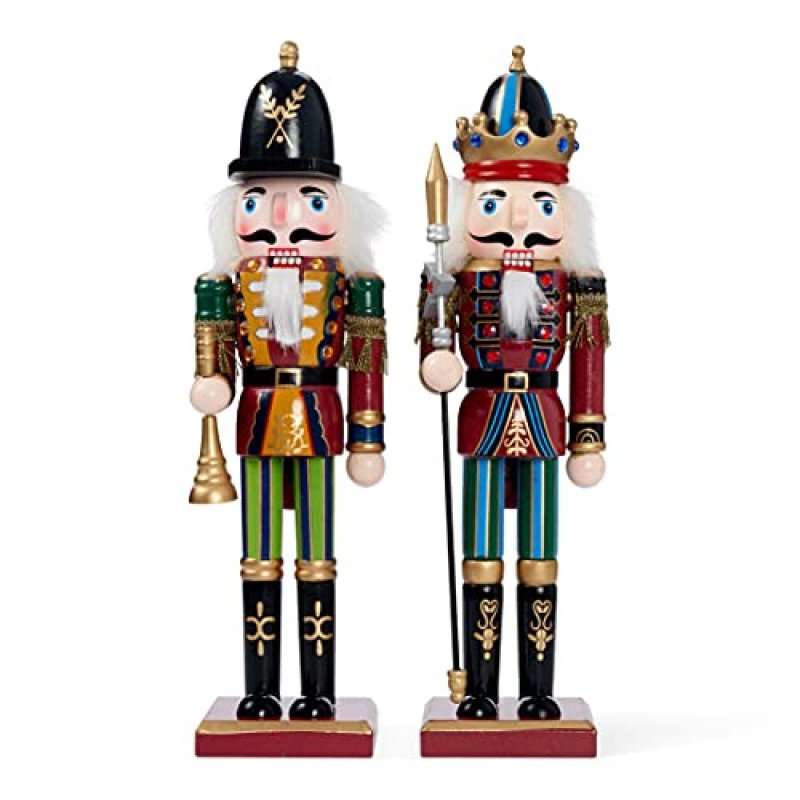 THE TWIDDLERS 2 Wooden Christmas Nutcracker…