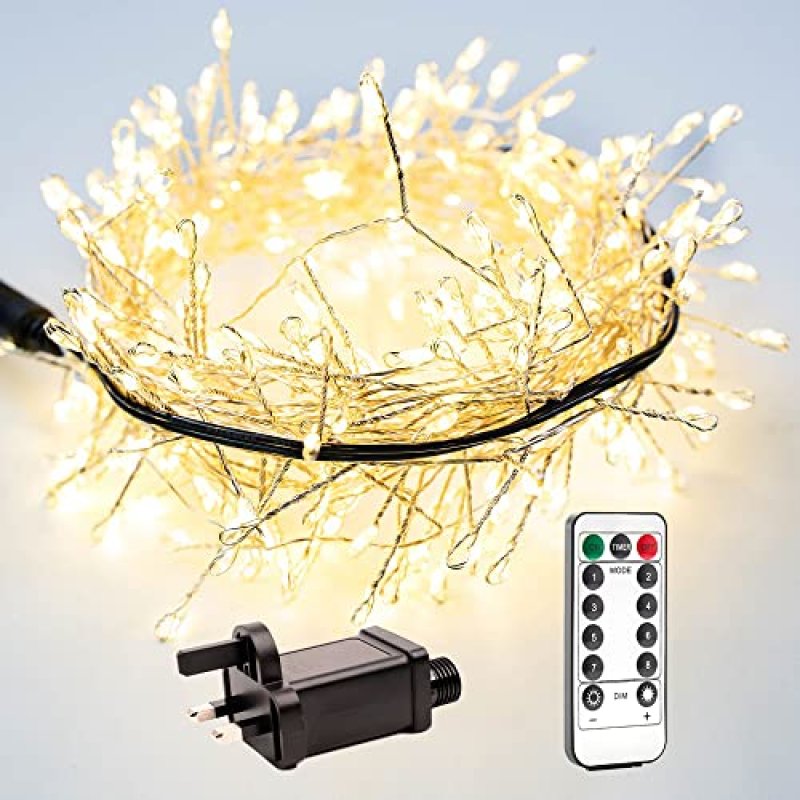 RESNICE 20FT Firecracker String Lights 200 LEDs…