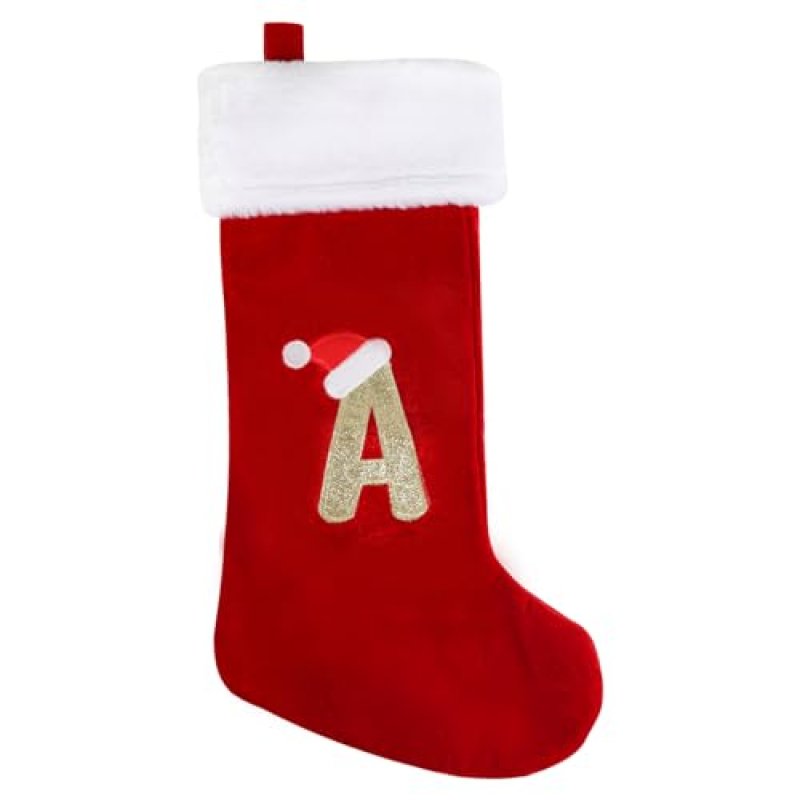 SULOLI 20 Inches Monogram Christmas Stockings…