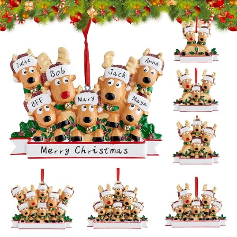 2025 Christmas Reindeer Family Decorations,…