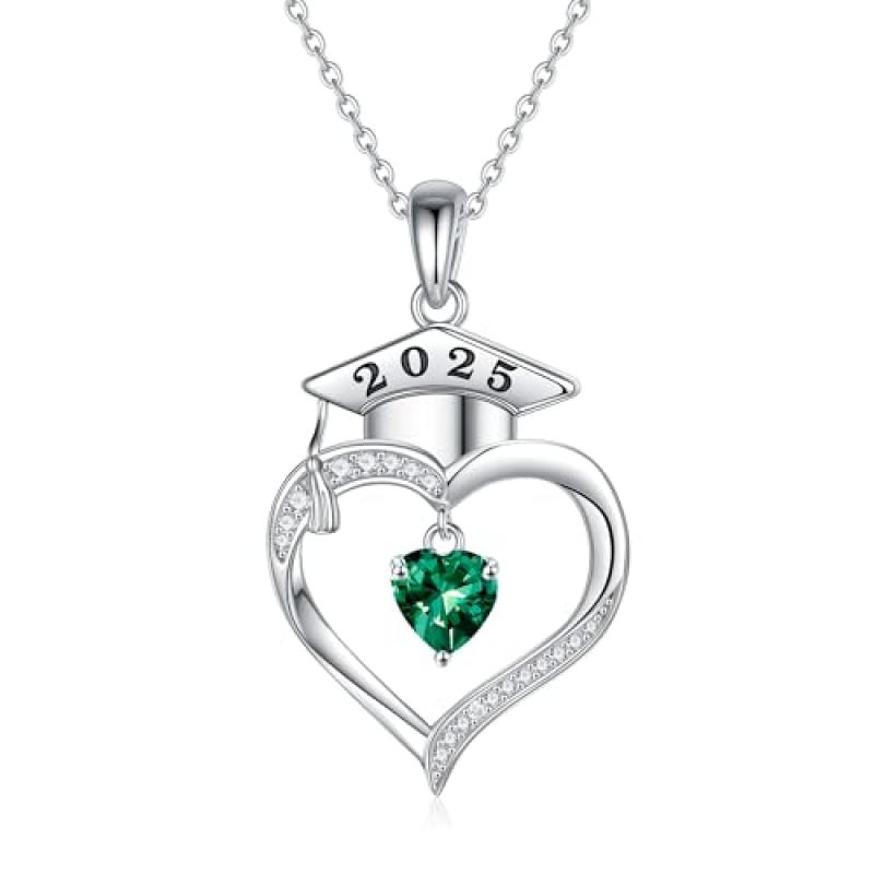 TINGN 2025 Graduation Silver Necklace
