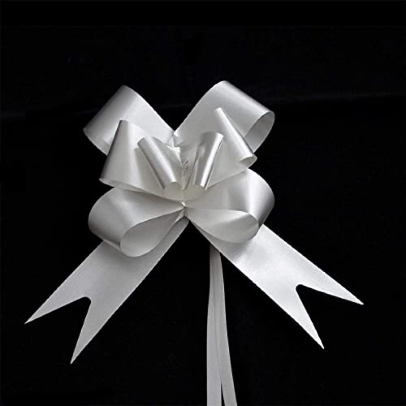20pcs Silver 30mm/3cm Large Ribbon Pull Bows for…