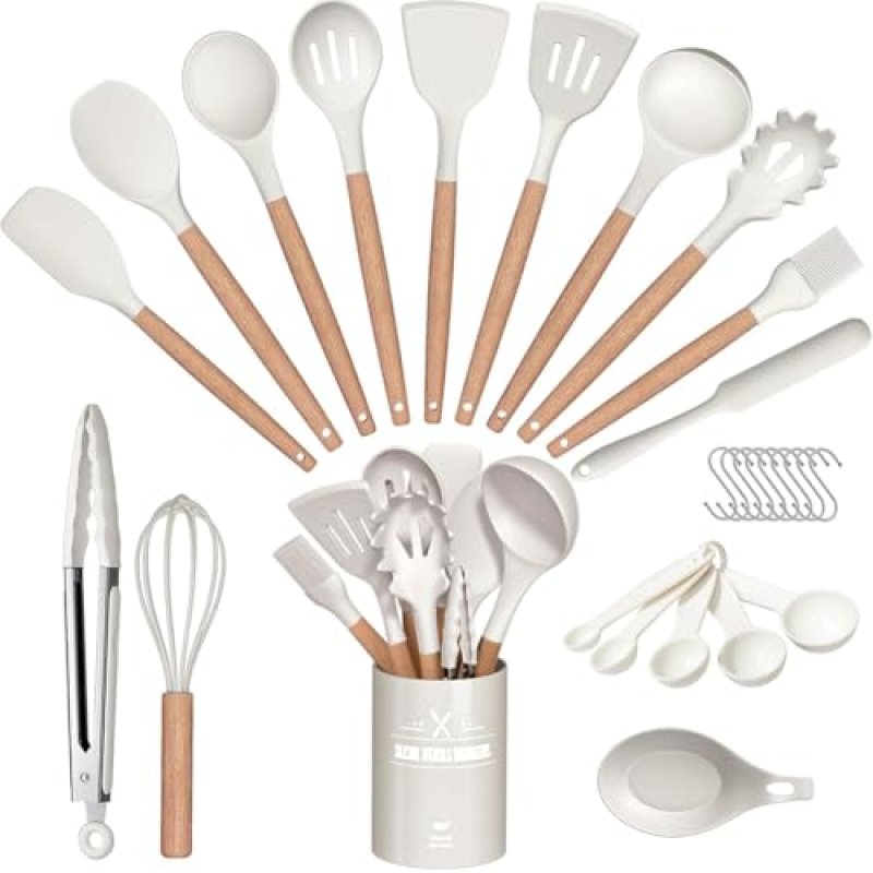 29PCS Kitchen Utensils Set - Nonstick, Heat…