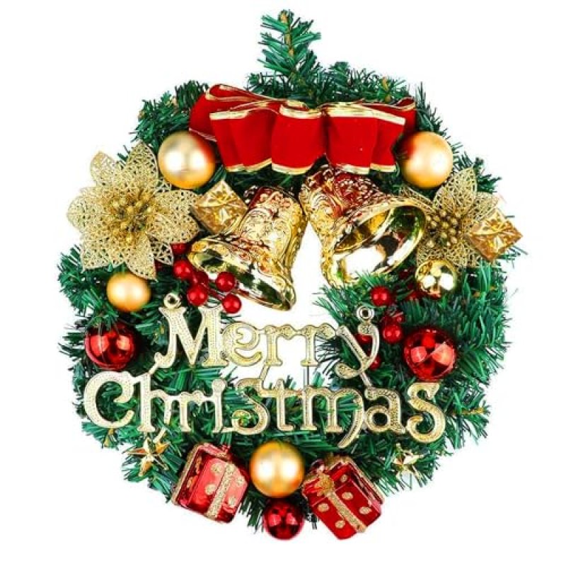 29cm Christmas Wreath for Front Door - Christmas…