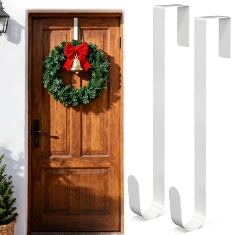 CHGANG 2pcs Christmas Wreath Door Hanger - 12…