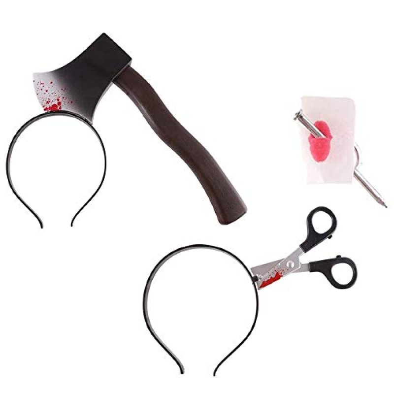 VEYLIN 3 Pack Halloween Scary Props Joke Toys…