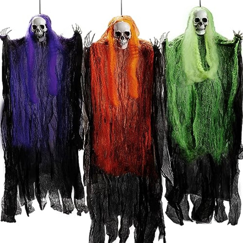 JOYIN 3 Pack Hanging Grim Reapers Decorations, 35…