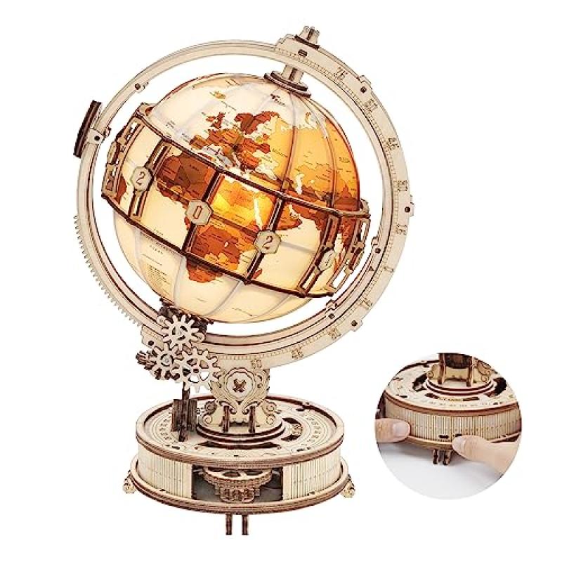 ROBOTIME 3D Wooden Globe Model Kit