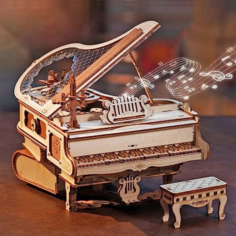 ROBOTIME 3D Wooden Puzzle Music Box Kit