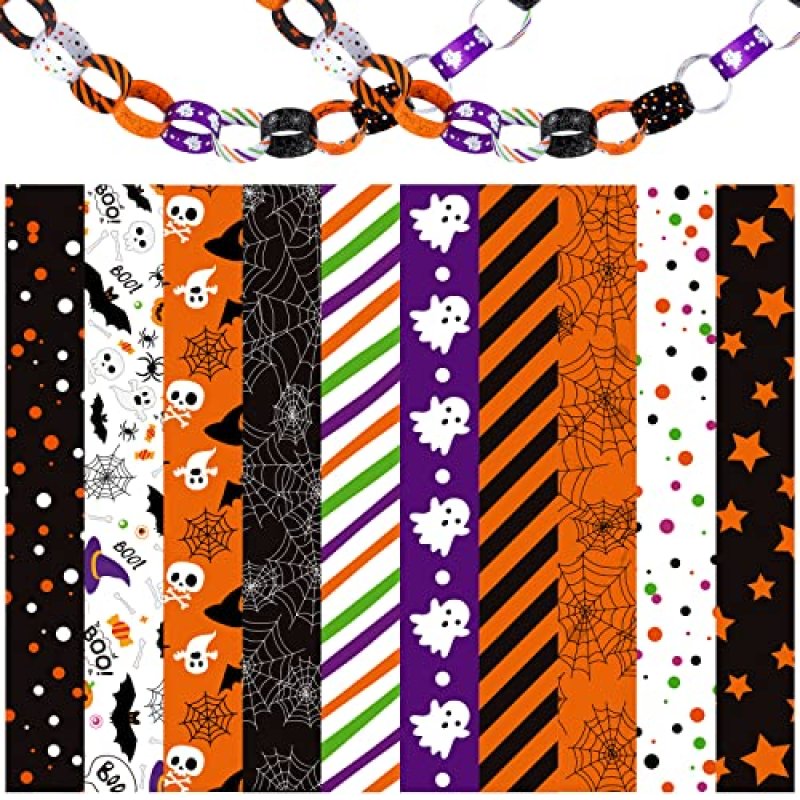 ASTARON 300 Links Halloween Paper Chains…