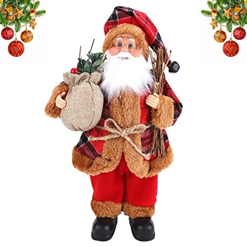 32cm Realistic Santa Claus Figure Standing…