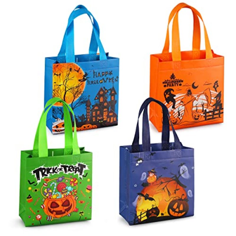 4PCS Halloween Trick or Treat Bags, Non-Woven…