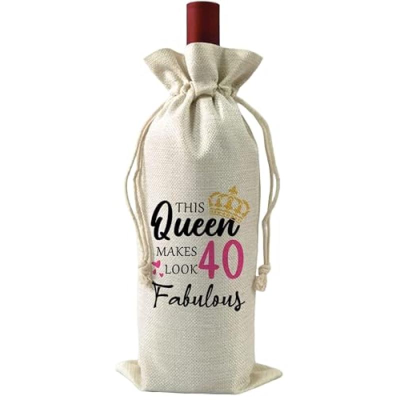 VELENTI 40th Birthday Wine Bag Gift