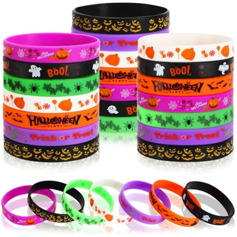 JUNEBRUSHS 42pcs Halloween Party Favors Silicone…
