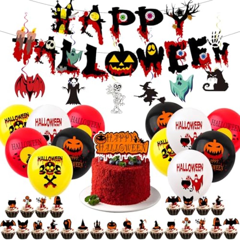 44Pcs Halloween Party Decorations Set for Home…