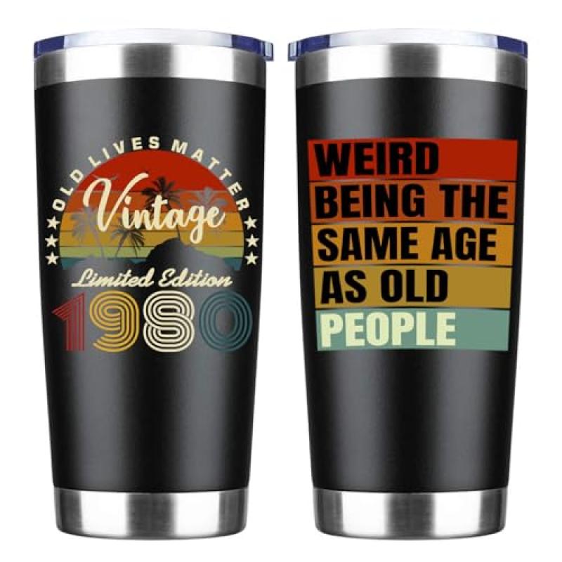 JOUWUI 45th Birthday Vintage Tumbler Gift