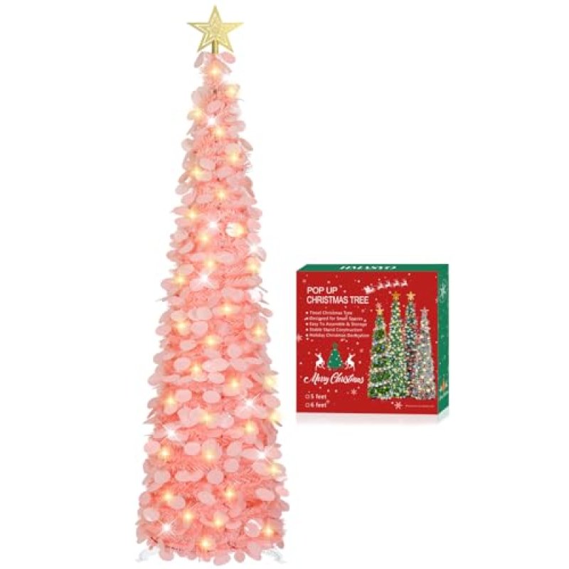 HMASYO 5FT Christmas Tree with Lights