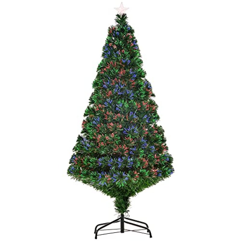 HOMCOM 5FT Pre-Lit Christmas Tree