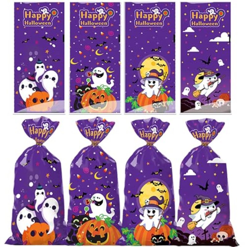 50Pcs Halloween Treat Bags for Party, Trick or…