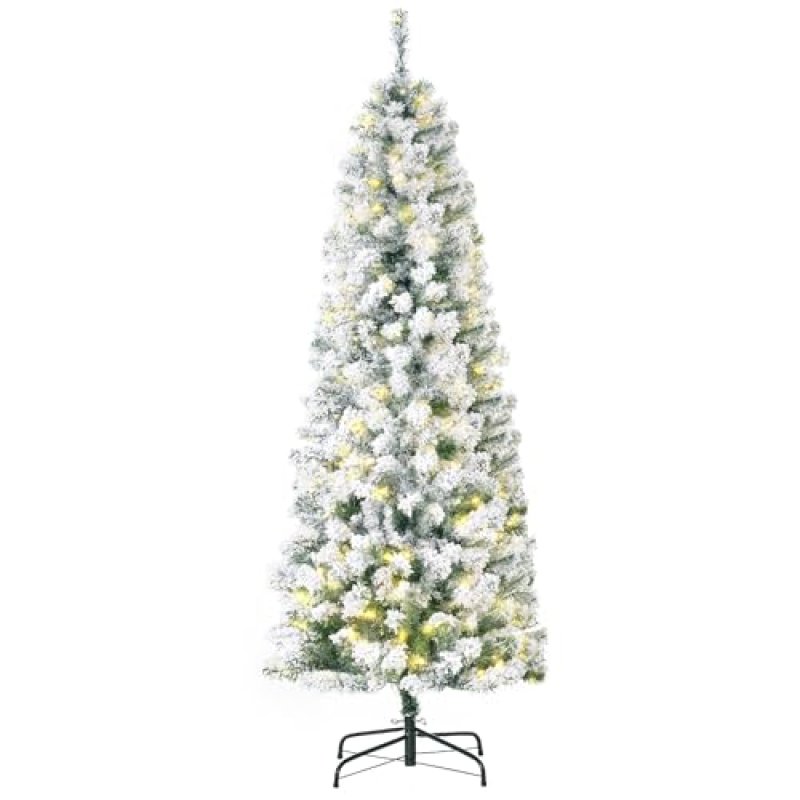 HOMCOM 6FT Prelit Christmas Tree