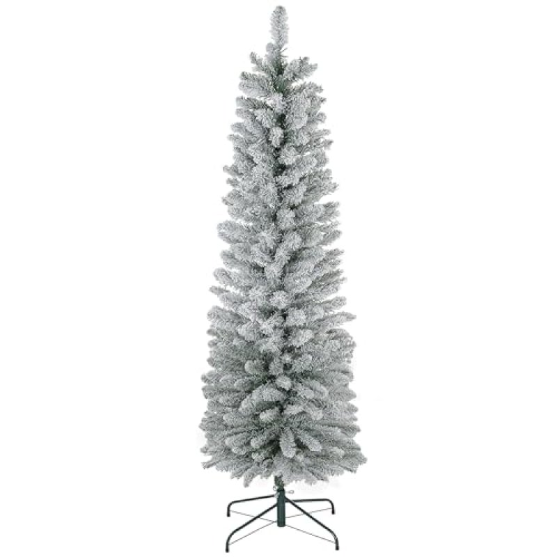 HOMCOM 6ft Snow Flocked Christmas Tree