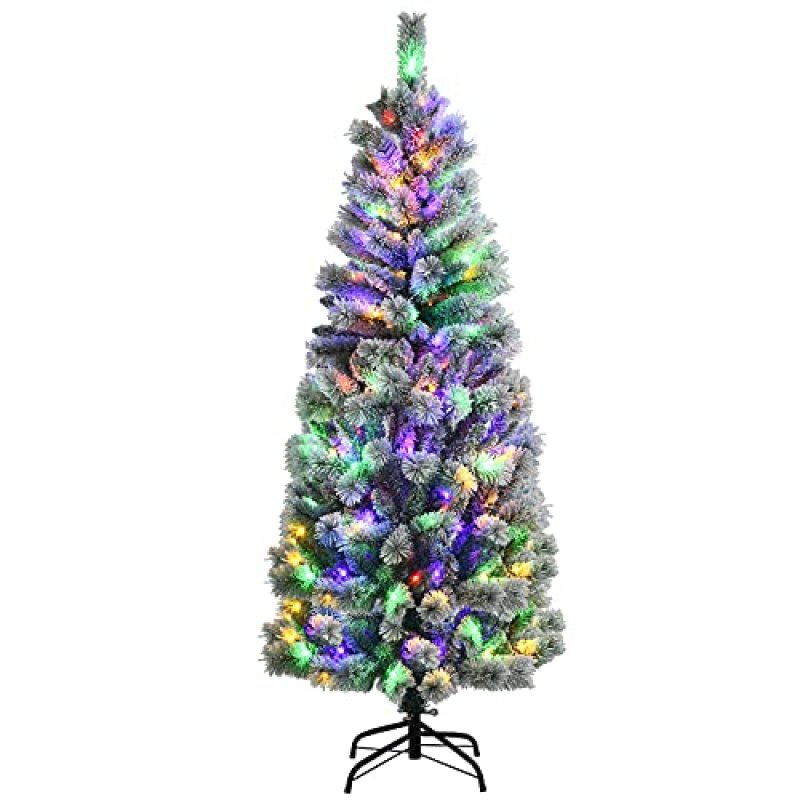 COSTWAY 6ft Pre-lit Christmas Tree