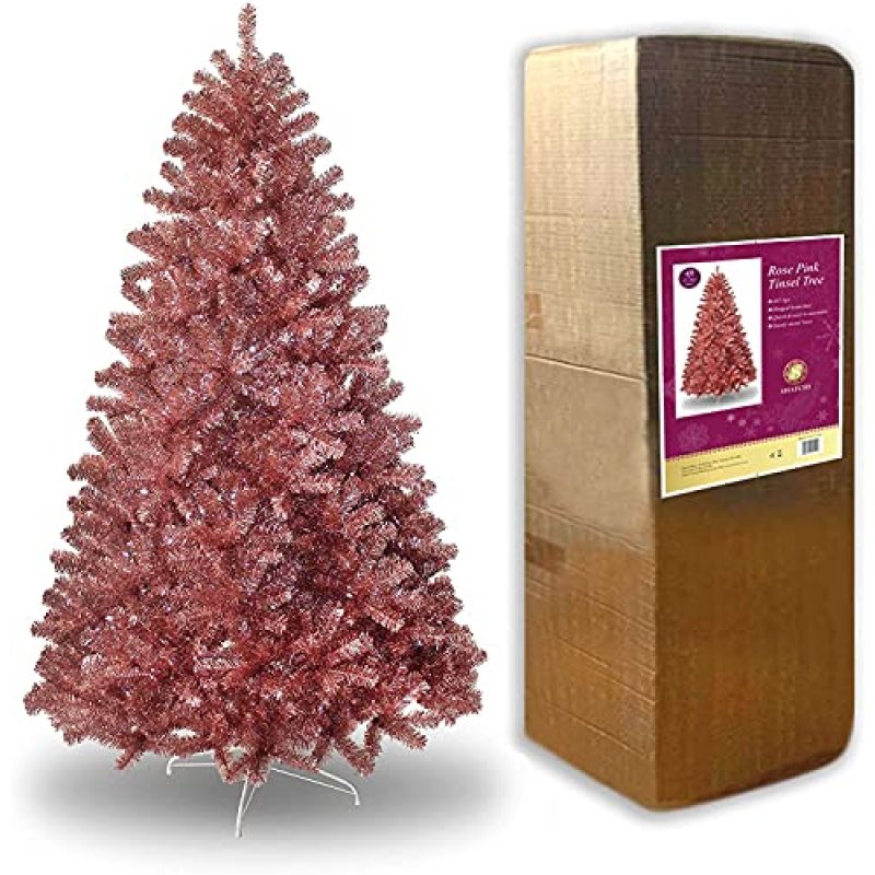 7ft Rose Gold Christmas Tree