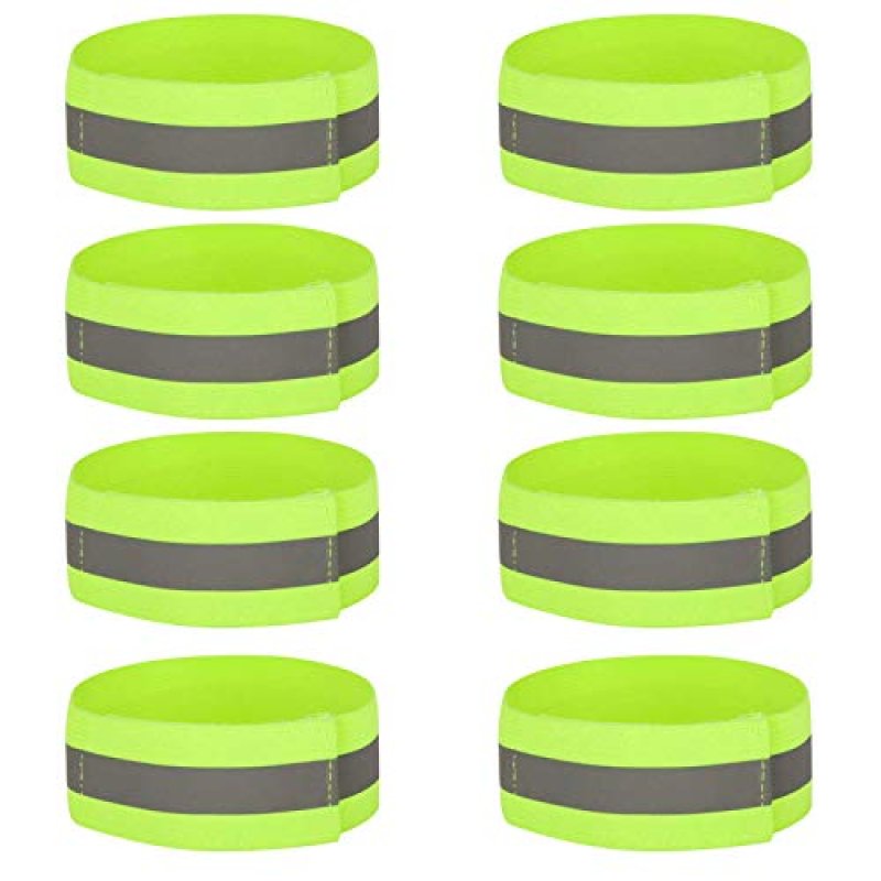 8 PCS High Visibility Armbands, Running Safety…