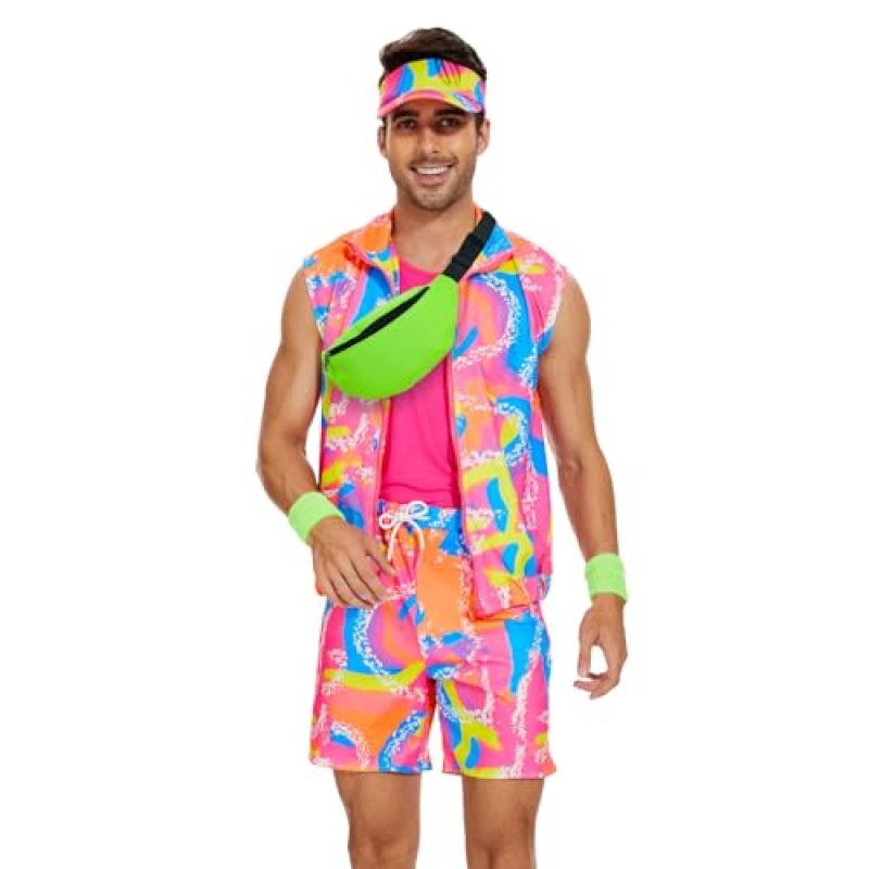 AJGEGJE 80s Workout Costume