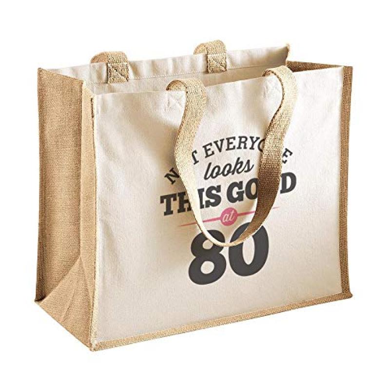 80th Birthday Ladies Shopping Bag